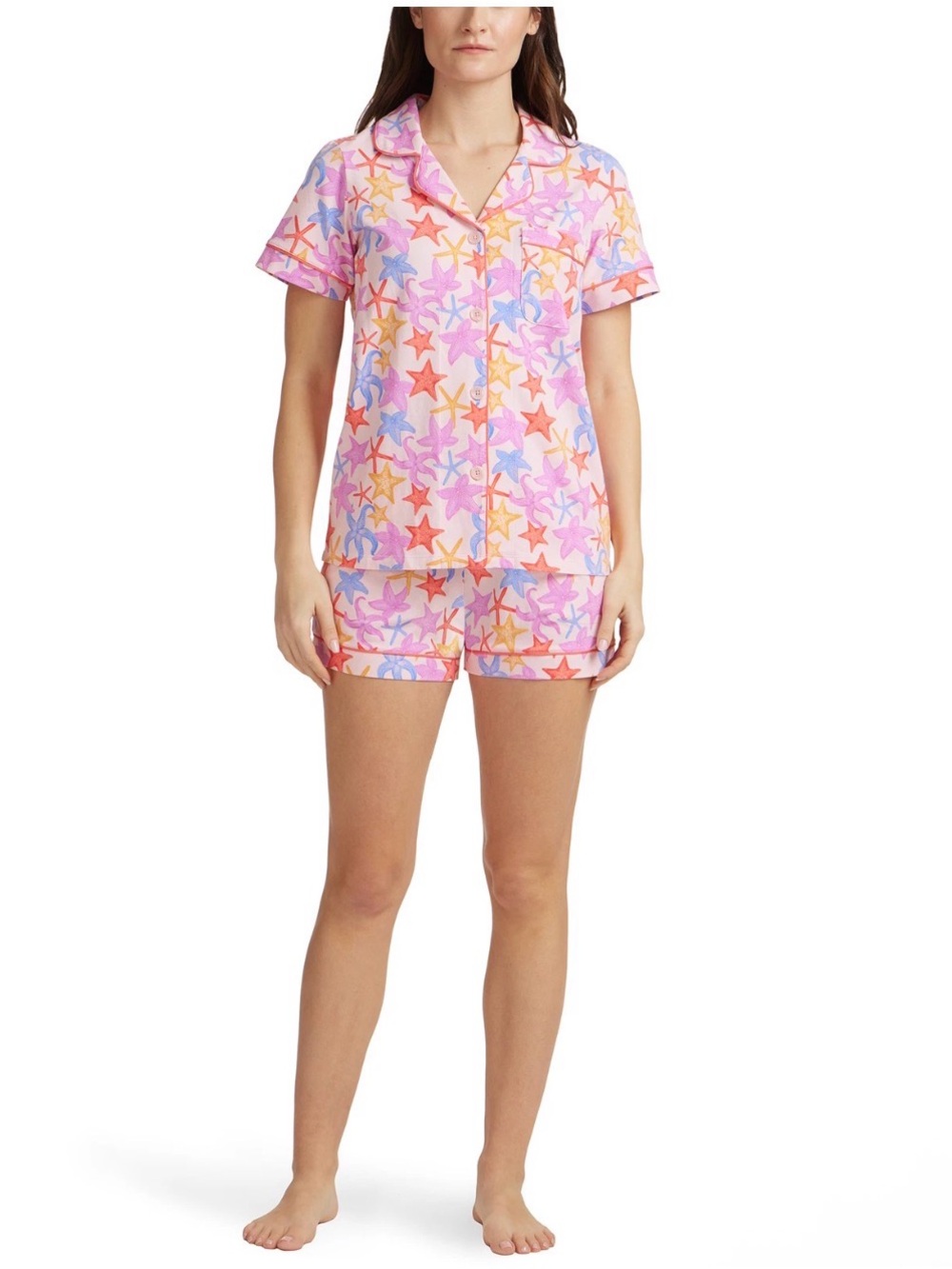 BedHead Pink Starfish Print Short Pajama Set